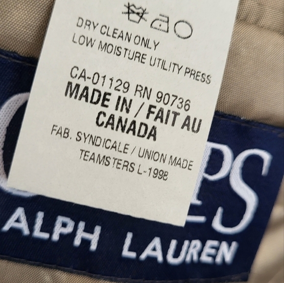 Chaps Ralph Lauren Wool Cashmere 44L, 38W Suit Jacket - Picture 5 of 11